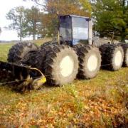 16x16 wheeled reed rotovator used for cutting reeds in wetlands